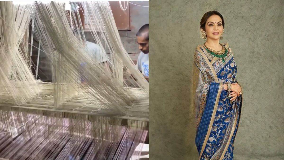 बनारसी बुनकर तैयार कररहे हैं Ambani Household की शादी के लिए साड़ियां, की जा रही है सोने और चांदी की जरी