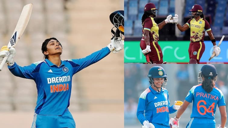भारतीय महिला टीम ने वेस्टइंडीज महिला टीम को 115 रन से हराया, मौजूदा सीरीज में बढ़त बनाई, भारत बनाम विश्व कप सीरीज में हरलीन देओल, हरमनप्रीत कौर स्मृति मंधाना