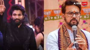 बीजेपी सांसद अनुराग ठाकुर ने तेलुगु अभिनेताओं की तारीफ की, उन्होंने तेलंगाना सीएम रेवंत रेड्डी पर निशाना साधा