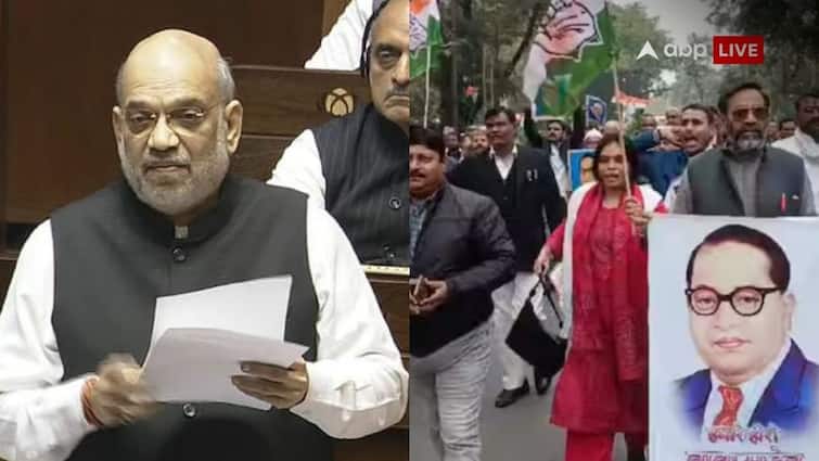 अंबेडकर पर टिप्पणी पर राजनीति, विपक्ष ने तेज किया हमला, बीजेपी ने किया जवाबी हमला