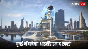 दुबई दुनिया के सबसे ऊंचे रिज़ॉर्ट थर्मे दुबई द्वीपों को आकाश दुनिया के तालाबों और 100 मीटर ऊंचाई पर झरने बनाने के लिए