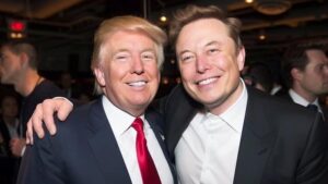 अमेरिकी राष्ट्रपति डोनाल्ड ट्रम्प कहते हैं कि अगर कोई एलोन मस्क से दुखी हो तो हम उसे बाहर फेंक देंगे