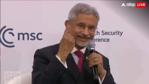 एस जयशंकर म्यूनिख सुरक्षा सम्मेलन में लोकतंत्र चर्चा पर उंगली दिखाते हैं