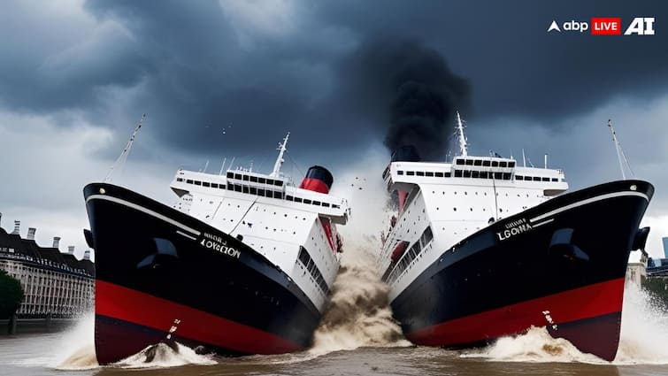 ब्रिटेन में बड़ा हादसा! समंदर में ऑयल टैंकर से भिड़ा कार्गो शिप, लगी भीषण आग, 32 घायल