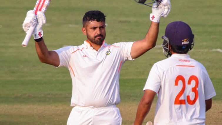 रणजी ट्रॉफी फाइनल में शतक लगाकर करुण नायर ने इंग्लैंड सीरीज के लिए ठोका दावा, देखें वीडियो