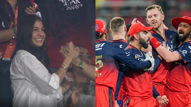 चेहरे पर हंसी और आंखों में आंसू, RCB के फाइनल में पहुंचने पर ऐसा रहा अनुष्का शर्मा का रिएक्शन