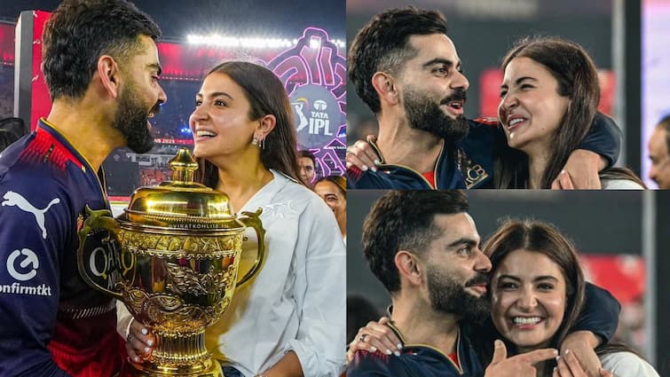 IPL ट्रॉफी जीतने के बाद विराट कोहली ने अनुष्का शर्मा से क्या कहा था? देखें वीडियो