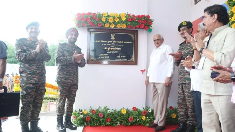 मुख्यमंत्री श्री भूपेंद्र पटेल ने आणंद जिले के नावली में पांच करोड़ रुपए के खर्च से निर्मित एनसीसी लीडरशिप एकेडमी भवन का लोकार्पण किया
