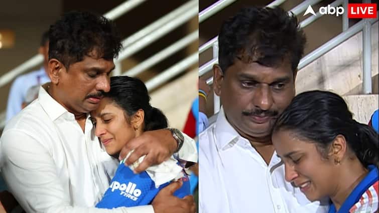 पिता को गले लगाकर खूब रोईं जेमिमा, भाई ने छुए पैर; सेमीफाइनल में भारत की जीत के बाद इमोशनल