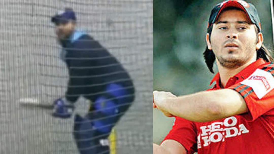 Watch: विराट जैसी कवर ड्राइव और द्रविड़ जैसा डिफेंस, तेजस्वी यादव की बैटिंग देख उड़ जाएंगे होश