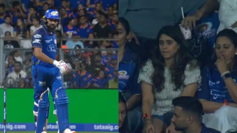 दर्द से कराहते हुए रिटायर्ड हर्ट हुए रोहित शर्मा, देखने वाला है वाइफ रितिका का रिएक्शन