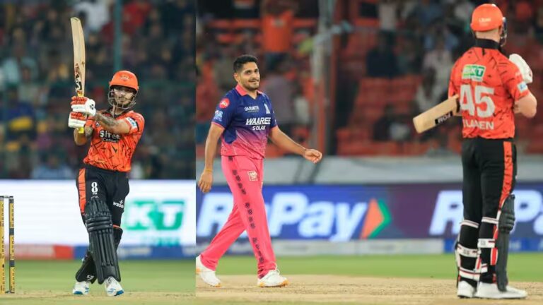 SRH ने चौथी बार लगाया दोहरा शतक, अभिषेक-हेड फ्लॉप, ईशान किशन शतक से चूके, RR को 217 का लक्ष्य SRH ने चौथी बार लगाया दोहरा शतक, अभिषेक-हेड फ्लॉप, ईशान किशन शतक से चूके, RR को 217 का लक्ष्य