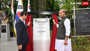 सियोल में भारतीय सैनिकों की याद में बना वॉर मेमोरियल, राजनाथ सिंह ने किया उद्घाटन, जानें क्या ह सियोल में भारतीय सैनिकों की याद में बना वॉर मेमोरियल, राजनाथ सिंह ने किया उद्घाटन, जानें क्या ह
