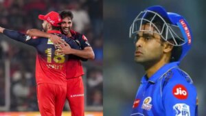 RCB VS MI: आखिरी ओवर में भयंकर ड्रामा, बल्ला टूटा, फिर वाइड गेंद और फिर छक्का, हर गेंद की कहानी