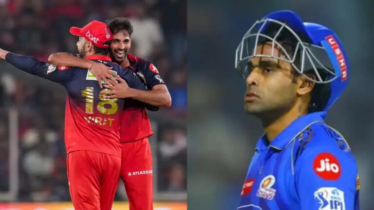 RCB VS MI: आखिरी ओवर में भयंकर ड्रामा, बल्ला टूटा, फिर वाइड गेंद और फिर छक्का, हर गेंद की कहानी RCB VS MI: आखिरी ओवर में भयंकर ड्रामा, बल्ला टूटा, फिर वाइड गेंद और फिर छक्का, हर गेंद की कहानी