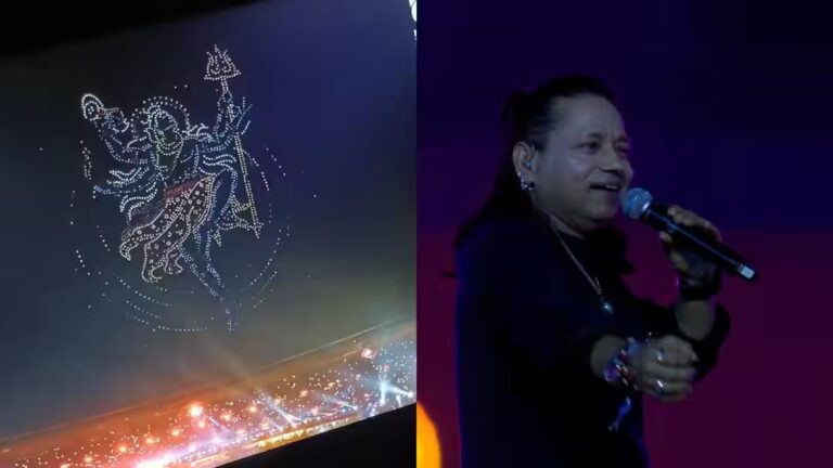 शिव की जय जयकार से गूंजा नरेंद्र मोदी स्टेडियम, कैलाश खेर ने बांधा समां; दिखा अद्भुत नजारा