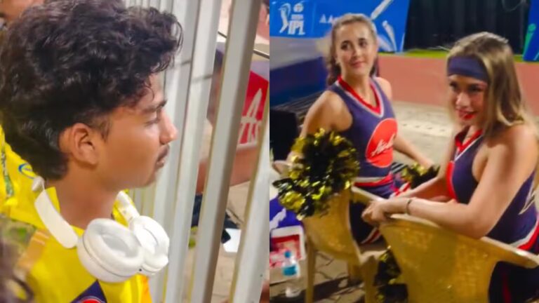चीयरलीडर को छेड़ रहा था CSK फैन, विदेशी महिला ने यूं कर दी बोलती बंद; वीडियो वायरल