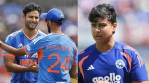 2 बदलाव, लेकिन फिर भी वैभव सूर्यवंशी को नहीं दी जगह… दूसरे टी20 के लिए पूर्व क्रिकेटर ने चुनी 2 बदलाव, लेकिन फिर भी वैभव सूर्यवंशी को नहीं दी जगह… दूसरे टी20 के लिए पूर्व क्रिकेटर ने चुनी