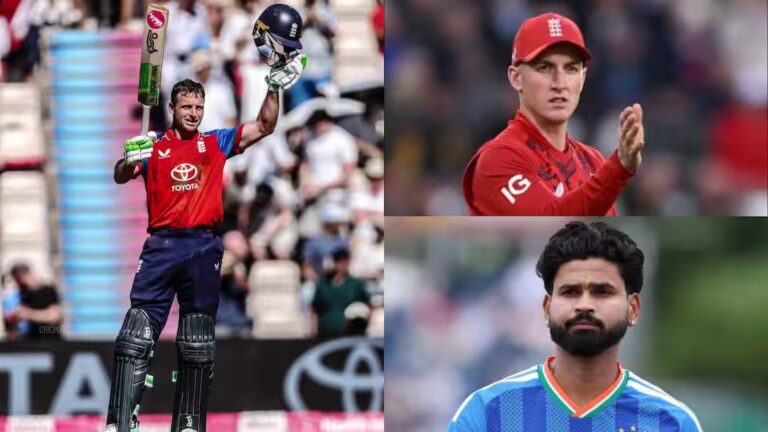 IND vs ENG 5वें T20 में टूटे 5 बड़े रिकॉर्ड, बटलर-ब्रूक ने रचा इतिहास; 1605 दिन की बादशाहत खत्म IND vs ENG 5वें T20 में टूटे 5 बड़े रिकॉर्ड, बटलर-ब्रूक ने रचा इतिहास; 1605 दिन की बादशाहत खत्म