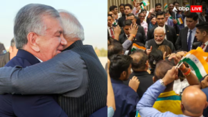 ताशकंद पहुंचे PM मोदी: उज्बेक राष्ट्रपति ने गर्मजोशी से किया स्वागत ताशकंद पहुंचे PM मोदी: उज्बेक राष्ट्रपति ने गर्मजोशी से किया स्वागत