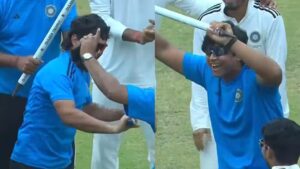 Watch: जीत के जश्न में खूब नाचे वैभव सूर्यवंशी और ईशान किशन, किया भांगड़ा Watch: जीत के जश्न में खूब नाचे वैभव सूर्यवंशी और ईशान किशन, किया भांगड़ा