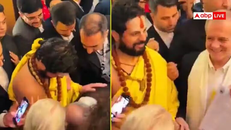 हिंदू संत के पैर छूते नजर आए ईरानी राष्ट्रपति पेजेश्कियान! वीडियो वायरल हिंदू संत के पैर छूते नजर आए ईरानी राष्ट्रपति पेजेश्कियान! वीडियो वायरल