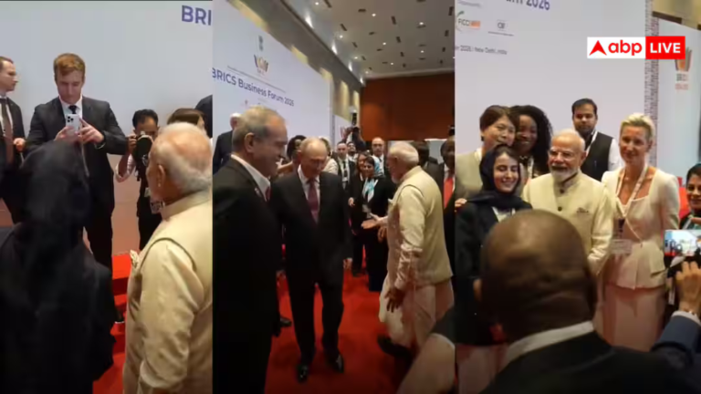 पीएम मोदी के साथ फोटो खिंचवाने की होड़, ब्रिक्स सम्मलेन के दौरान अनोखा नजारा